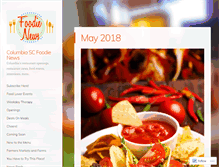 Tablet Screenshot of columbiafoodienews.com